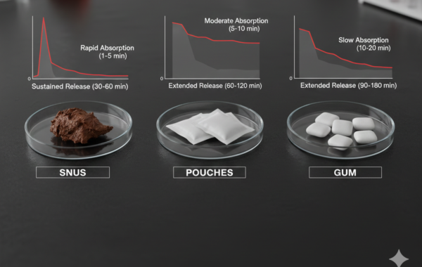 Nicotine Absorption Snus vs Pouches vs Gum