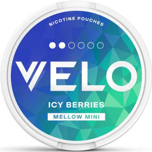 Velo Icy Berries Mini – Mini-Nikotinbeutel mit Heidelbeer-, Himbeer- und Brombeergeschmack und Kühlung.
Velo Icy Berries Mini – Mini-Nikotinbeutel mit Heidelbeer-, Himbeer- und Brombeergeschmack und Kühlung.