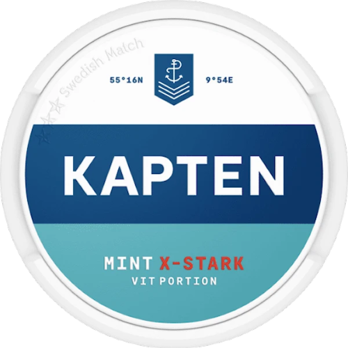 Kapten White Mint Extra Strong – refreshing mint flavor, classic tobacco taste and extra strong nicotine kick.
