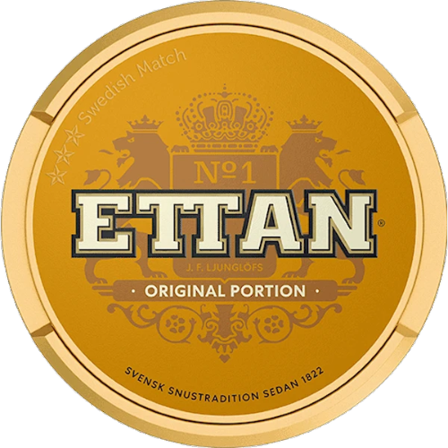 Ettan Original Portion Snus – classic Swedish snus with rich tobacco flavor and moist portions for full taste.