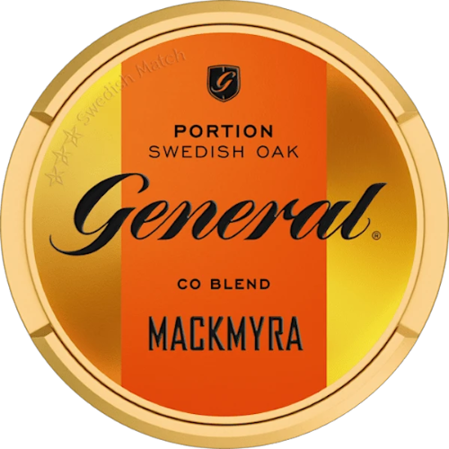 General Mackmyra Original Portion – Swedish snus with rich tobacco taste and smooth Mackmyra whisky flavor.
