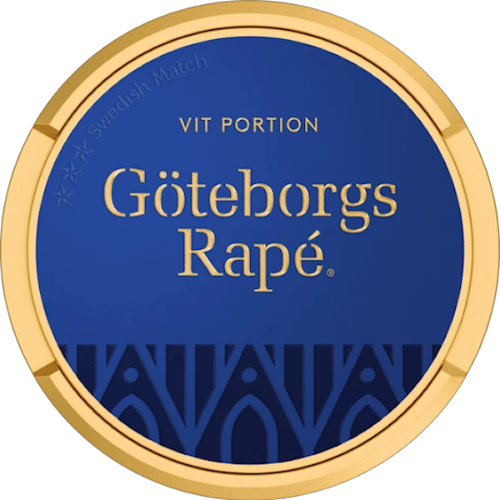 Göteborgs Rapé White Large – klassischer schwedischer Snus mit mildem Tabakgeschmack in großen weißen Portionen.