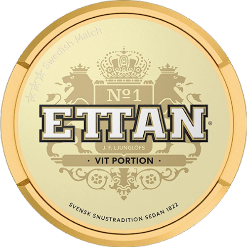 Ettan White Portion Snus – classic Swedish snus with pure tobacco flavor and white portions for a clean experience.
