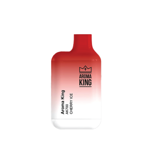 Aroma King Mini Disposable Vape Cherry Ice, 700 puffs, 20mg nicotine, sweet cherry and ice flavor
