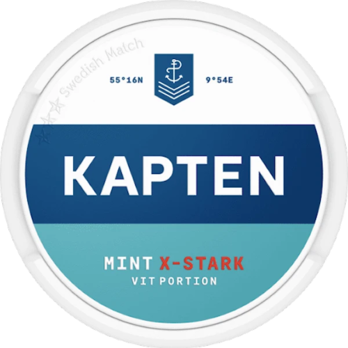 Kapten White Mint Extra Strong – refreshing mint flavor, classic tobacco taste and extra strong nicotine kick.
