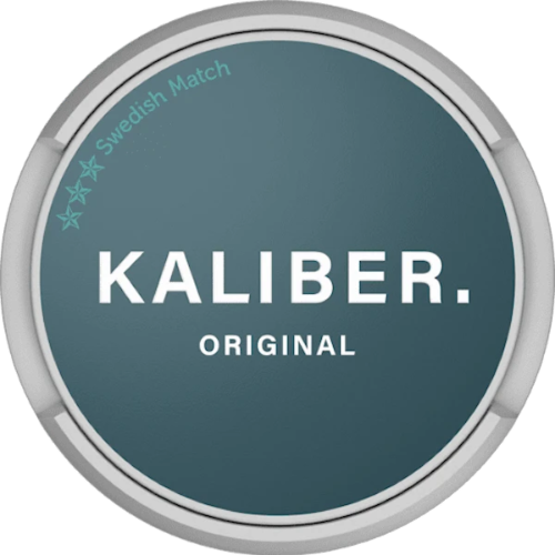 Kaliber Original Portion Snus – classic tobacco taste with citrus, herbs and pomegranate, mild nicotine.

