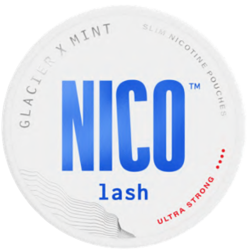Nico Lash nicotine pouches with icy mint and menthol flavor for a fresh and intense experience
