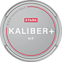 Kaliber Plus White Strong Snus – clean white pouches, minimal drip, strong 13 mg/g nicotine for lasting flavor.
