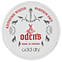Oden's Cold Extreme White Dry Snus – extra strong 22 mg/g nicotine, cool mint and menthol flavor, dry portion.
