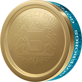 Göteborgs Prima Fint lös loose snus with 7.5mg/g nicotine and rich tobacco aroma in 42g container
