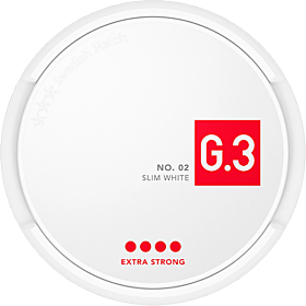 General G.3 Slim White Extra Strong – slim white snus with bold tobacco flavor and extra strong nicotine kick.
