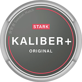 Kaliber Original Strong Snus – bold tobacco taste with cranberry, bergamot and cocoa notes, 11 mg/g nicotine.
