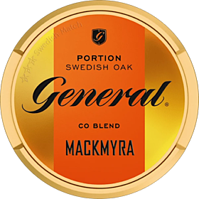 General Mackmyra Original Portion – Swedish snus with rich tobacco taste and smooth Mackmyra whisky flavor.
