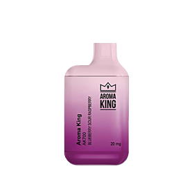 Aroma King Mini Disposable Vape Blueberry Sour Raspberry, 700 puffs, 20mg nicotine, fruity and sour flavor
Aroma King Mini Disposable Vape Blueberry Sour Raspberry, 700 puffs, 20mg nicotine, fruity and sour flavor