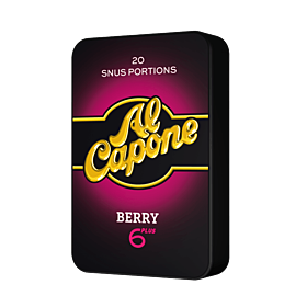 Al Capone Berry White Snus – fruity all white nicotine pouches with discreet size and smooth berry taste.
