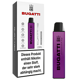 Aroma King Bugatti Quattro Blueberry Raspberry 20mg disposable vape with fruity flavor and 700 puffs.
Aroma King Bugatti Quattro Blueberry Raspberry 20mg disposable vape with fruity flavor and 700 puffs.