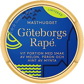 Göteborgs Rapé Masthugget White Portion Swedish snus – white portion snus with flavors of melon, pear and a subtle hint of mint