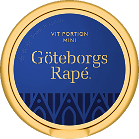 Göteborgs Rapé White Mini Swedish snus – mild white portion mini snus with tobacco, juniper, lavender and citrus notes