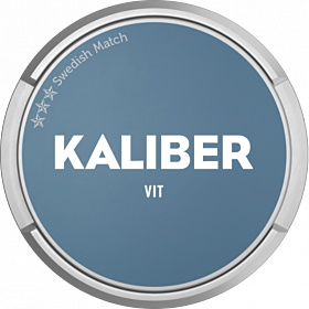 Kaliber White snus with rich tobacco aroma, citrus notes, and dry surface for lasting flavor.
