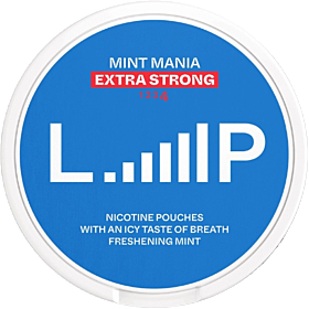 LOOP Mint Mania Slim Extra Strong nicotine pouches with refreshing menthol and sweet mint flavor
