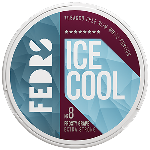 FEDRS ICE COOL FROSTY GRAPE 8 schlanke Nikotinbeutel mit süßem Traubengeschmack und hohem Nikotingehalt
FEDRS ICE COOL FROSTY GRAPE 8 schlanke Nikotinbeutel mit süßem Traubengeschmack und hohem Nikotingehalt