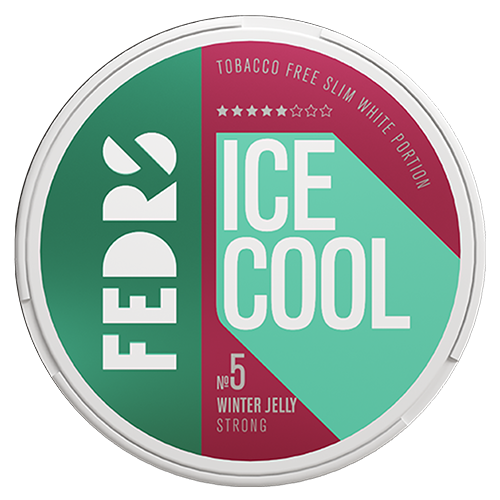 FEDRS ICE COOL WINTER JELLY 5 Slim-Nikotinbeutel mit frostiger Minze, Kiefer, Wacholder, Beeren und hoher Stärke.
FEDRS ICE COOL WINTER JELLY 5 Slim-Nikotinbeutel mit frostiger Minze, Kiefer, Wacholder, Beeren und hoher Stärke.