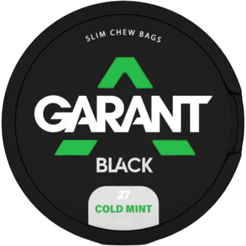 Garant Black Cold Mint Slim Portion, starke Nikotinbeutel mit intensivem Mentholgeschmack
Garant Black Cold Mint Slim Portion, starke Nikotinbeutel mit intensivem Mentholgeschmack