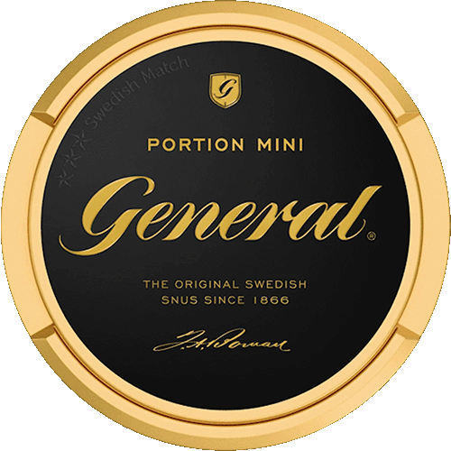 General Original Mini Swedish snus – mini portion snus with spicy tobacco flavor, bergamot notes and hints of tea, hay and leather
