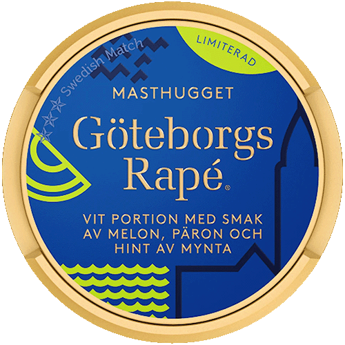 Göteborgs Rapé Masthugget White Portion Swedish snus – white portion snus with flavors of melon, pear and a subtle hint of mint
