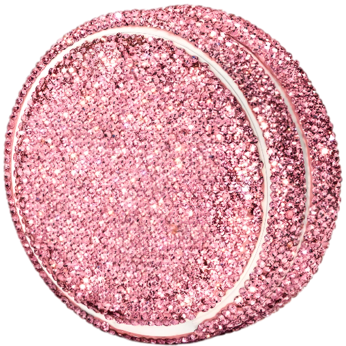 Rose KellyCan luxury box fully covered in hand-set rhinestones for a sparkling rose design
