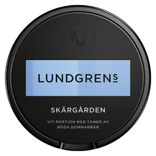 Lundgrens Skärgården White Portion Snus mit Himbeer- und Erdbeeraromen, 10 mg Nikotin pro Gramm
Lundgrens Skärgården White Portion Snus mit Himbeer- und Erdbeeraromen, 10 mg Nikotin pro Gramm