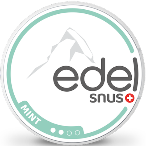 Edel Snus Mint slim pouches with fresh mint flavor, low nicotine, white sachets in compact round box.
Edel Snus Mint slim pouches with fresh mint flavor, low nicotine, white sachets in compact round box.