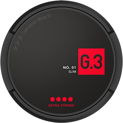 General G.3 Slim Extra Strong – slim Swedish snus with bold tobacco flavor and extra strong nicotine kick.
