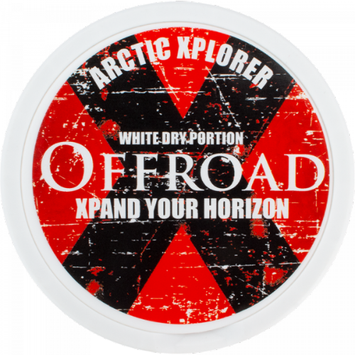 Offroad X Arctic Xplorer Snus mit eisigem Minzgeschmack, würzigem Tabak und extremen 45 mg/g Nikotin.
Offroad X Arctic Xplorer Snus mit eisigem Minzgeschmack, würzigem Tabak und extremen 45 mg/g Nikotin.
