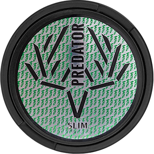 Vika Predator Slim nicotine pouches – intense spearmint and menthol flavor with strong nicotine hit

