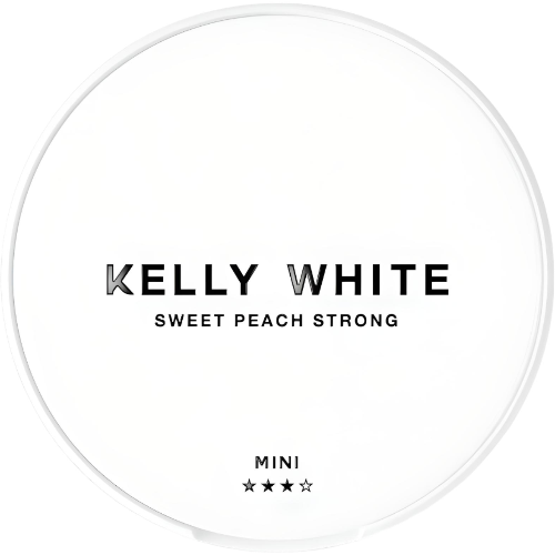 Kelly White Sweet Peach Strong Mini Nikotinbeutel mit süßem Pfirsichgeschmack und starker Stärke