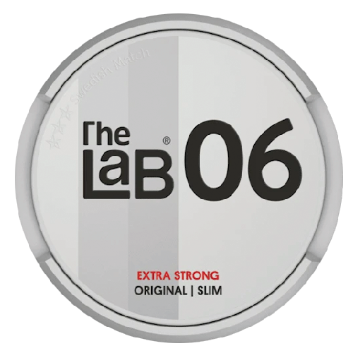 The Lab 06 Slim Portion Extra Strong – slim snus with rich tobacco taste and powerful nicotine kick.
