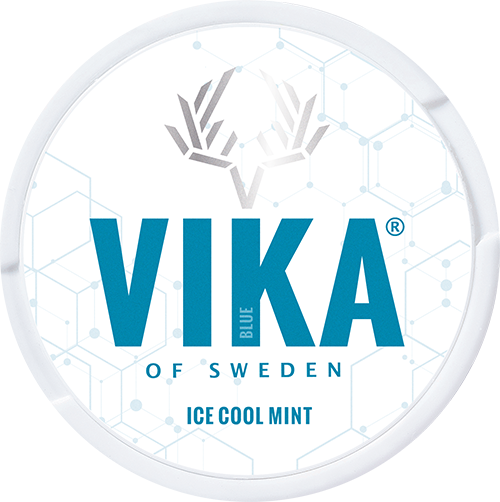 Vika Ice Cool Mint – slim nicotine pouches with frosty menthol flavor and medium nicotine content.
