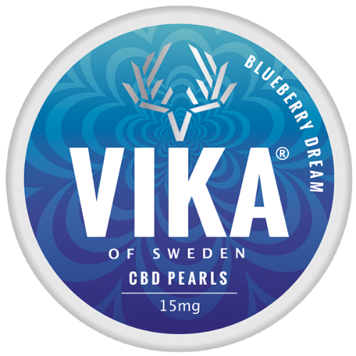 VIKA CBD PEARLS 15mg Blueberry Dream – sweet blueberry flavor with relaxing CBD effect
