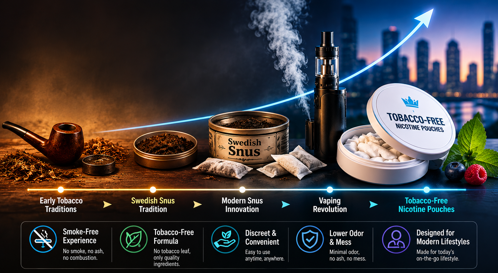 are modern nicotine pouches tobacco-free The Evolution of Tobacco-Free Nicotine Products | SnusKingdom
