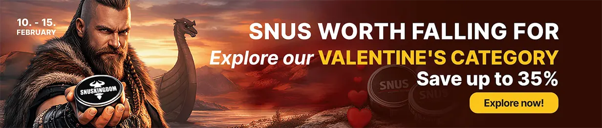 Valentine’s Day offer – Save up to 35% on traditional Swedish snus