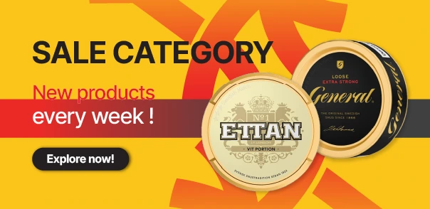 Sale category – discounted snus products updated every week