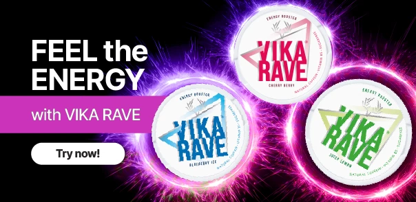 VIKA RAVE snus – energizing flavours with bold and fresh taste